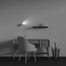 Настенный светильник (бра) Twist 3000K 3Вт IP20, C081WL-L3WBS3K