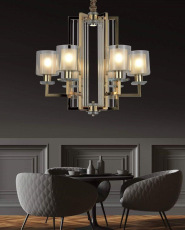 Подвесная люстра Lumina Deco Manhattan LDP 8012-6 F.GD