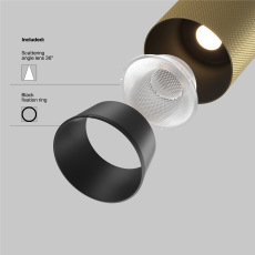 Трековый светильник Artisan Exility 3000K 12Вт 36°, TR097-2-12W3K-M-BMG