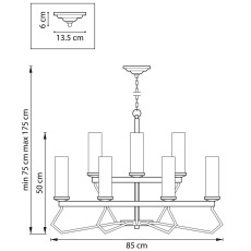 Подвесная люстра Lightstar Flume 723125