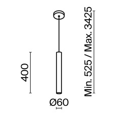 Подвесной светильник Pro Focus GU10x1, MOD161PL-01G1