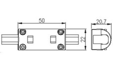 Соединитель прямой ARL-CLEAR-Mini-Line (16x8mm) (Arlight, Металл)