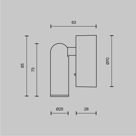 Настенный светильник (бра) Mirax 3000К 3Вт IP 20, C038WL-L3B3K