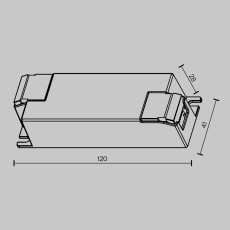 Источник тока DALI NFC DT8 250-700mA +PUSH DIM, 721022