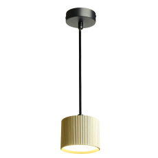 Светильник потолочный Feron Barrel HL4588 ARIA levitation 12W, 230V, GX53, золото + черный, на подвесе 1,7 м