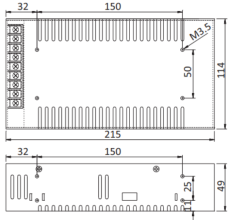 Блок питания KPS-V12-400W20 (с кулером)