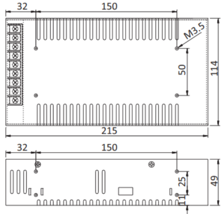 Блок питания KPS-V12-400W20 (с кулером)