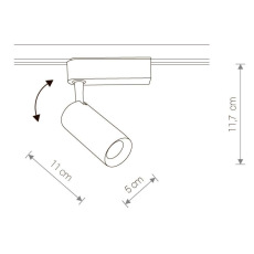 Трековый светодиодный светильник Nowodvorski Profile Iris 9003