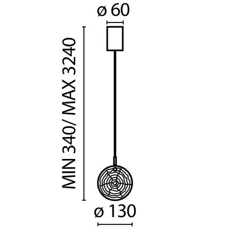 Подвесной светильник Frozen G4х1, MOD254PL-01BS