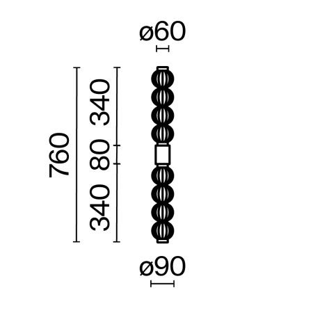 Настенный светильник (бра) Amulet 3000К 19Вт, MOD555WL-L13G3K
