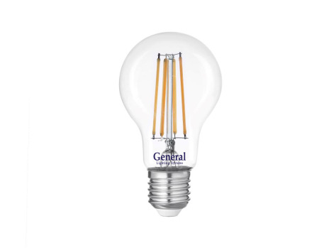 Лампа светодиодная GLS Филамент GLDEN-A60S-17-230-E27-6500, 661005, E-27, 6500 К