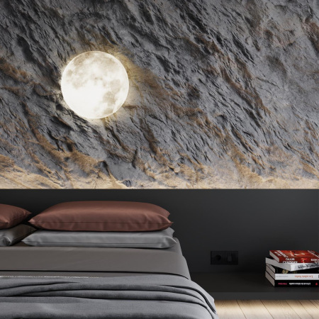 3084/DL PALE SN 68 Светильник пластик/белый/серый LED 48Вт 4000К D380 IP43 MOON