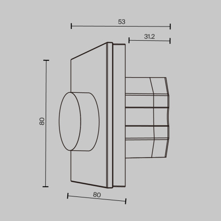 Роторная панель управления DALI DT6 MIX, 721036