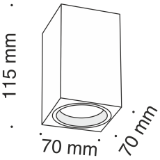 Потолочный светильник Focus C011CL-01W