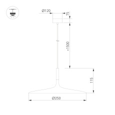 Светильник SP-FIORE-R250-8W Day4000 (WH, 120 deg, 230V) (Arlight, IP20 Металл, 3 года)