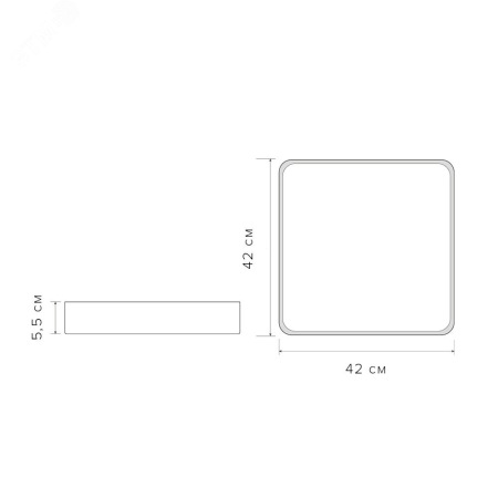 Светильник светодиодный потолочный PPB Scandic-S 54w 4000K GR IP20, 5037274