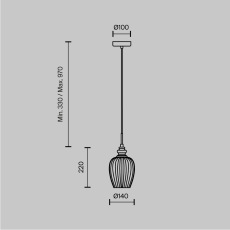 Подвесной светильник Blues MOD044-PL-01-N