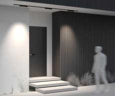 Уличный трековый светильник Points Exility IP 4000К 18Вт 36° черный, O-TR02-2-S-18WB4K