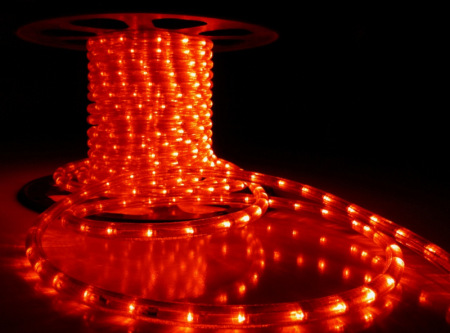 Дюралайт LED-XD-5W-100M-240V-K/2,77CM красный,16мм, (8м)