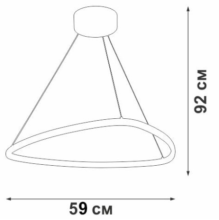 Подвесной светодиодный светильник Vitaluce V04624-03/1S