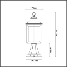 Уличный светильник Odeon Light Mavret 4961/1A