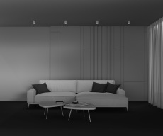 Потолочный светильник Conik gyps GU10 1х10Вт, C121CL-GU10-W