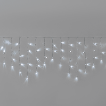 Гирлянда Бахрома INOXHUB 3х0.6м, 108 LED, 220В, IP65, прозрачный провод, БЕЛАЯ