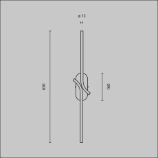 Настенный светильник (бра) Renaissance 3000К 6Вт, MOD256WL-L5B3K