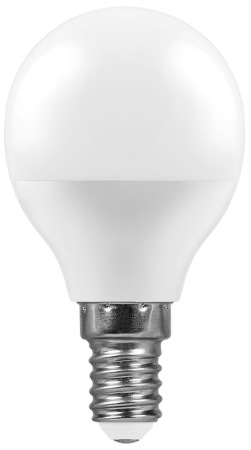 Лампа светодиодная, (9W) 230V E14 2700K G45, LB-550