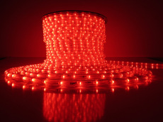 Дюралайт LED-XD-3W-100M-240V красный,13мм, (4м)