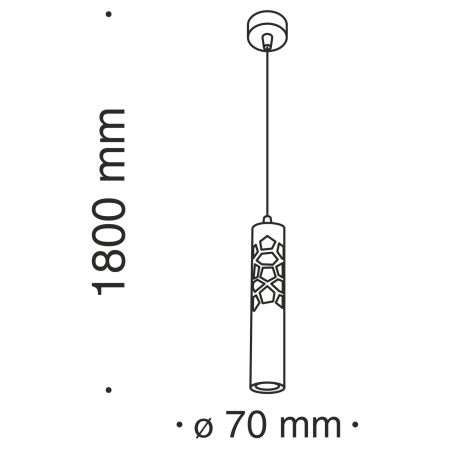 Подвесной светильник Torre 1x11Вт 4000K, P037PL-L11B4K