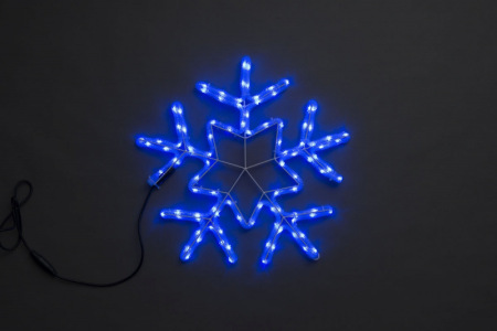 LED-XM-(FR)-2D-CK006-С-B Снежинка синяя 56х57см, 230V