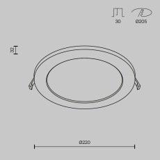 Встраиваемый светильник Stockton DL018-6-L18W