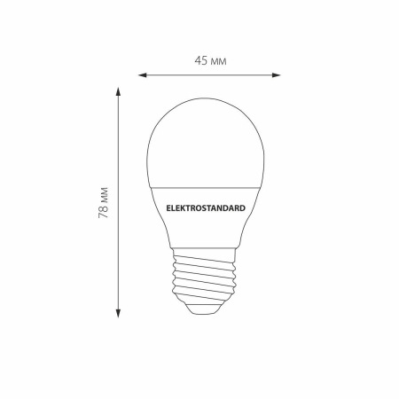 Лампа светодиодная Elektrostandard E27 7W 6500K матовая 4690389055270