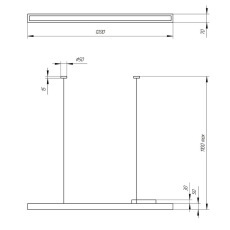 Подвесной светодиодный cветильник Geometria ЭРА Block SPO-116-W-40K-024 24Вт 4000К белый Б0050548