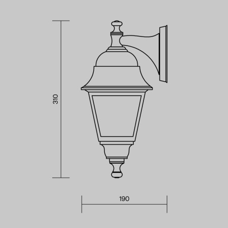 Настенный светильник (бра) Abbey Road O003WL-01B