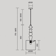 Подвесной светильник Comforty E27х1, MOD298PL-01W1