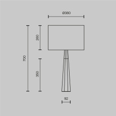 Настольный светильник Bianco E14х1 60Вт Z030TL-01BS1