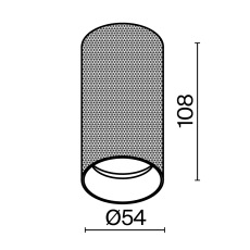 Потолочный светильник Artisan GU10 1x10Вт, C080CL-01-GU10-MG