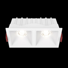 Встраиваемый светильник Alfa LED 4000K 2x10Вт 36° Dim Triac DL043-02-10W4K-D-SQ-W