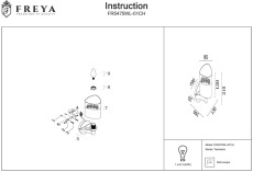 Бра Freya Tasmania FR5475WL-01CH