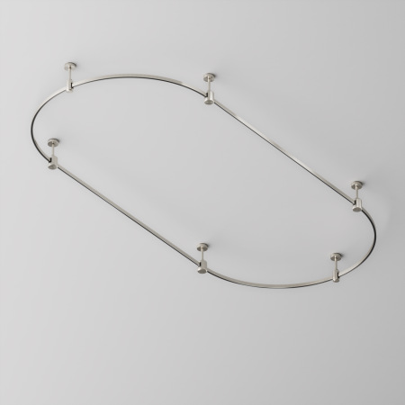 Шинопровод полукруг 800 мм Flarity платина, TRX154-SR-D800-PT