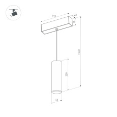 Светильник MAG-ORIENT-SPOT-HANG-R45-12W Day4000 (WH, 24 deg, 48V, DALI) (Arlight, IP20 Металл, 3 года)