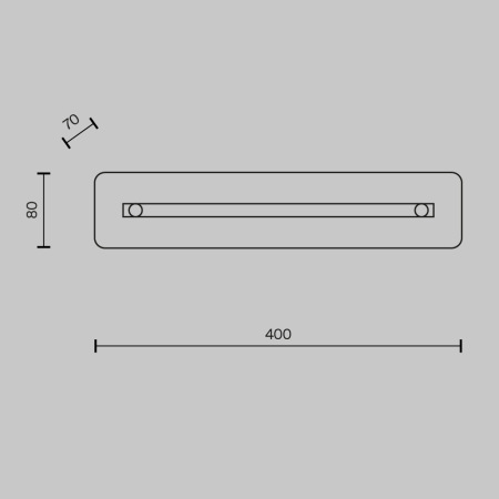 Настенный светильник (бра) Maya 3000К 11Вт, P091WL-L7CH3K