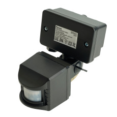 Датчик движения 1200W 10m 120° черный, SEN15/LX02