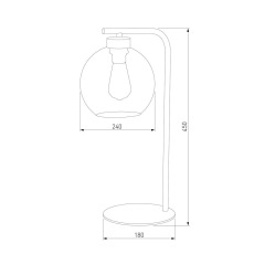 Настольная лампа TK Lighting 5102 Cubus Graphite