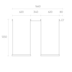 Комплект ременной трековой системы Belty DK55SET04-02-BR