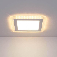 Встраиваемый светодиодный светильник Elektrostandard DLS024 7+3W 4200K 4690389107122