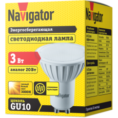 Светодиодная лампа NLL-PAR16-3-230-3K-GU10