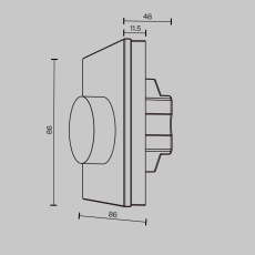 Роторная панель управления RF трехканальное 12-48VDC RGB, 711028